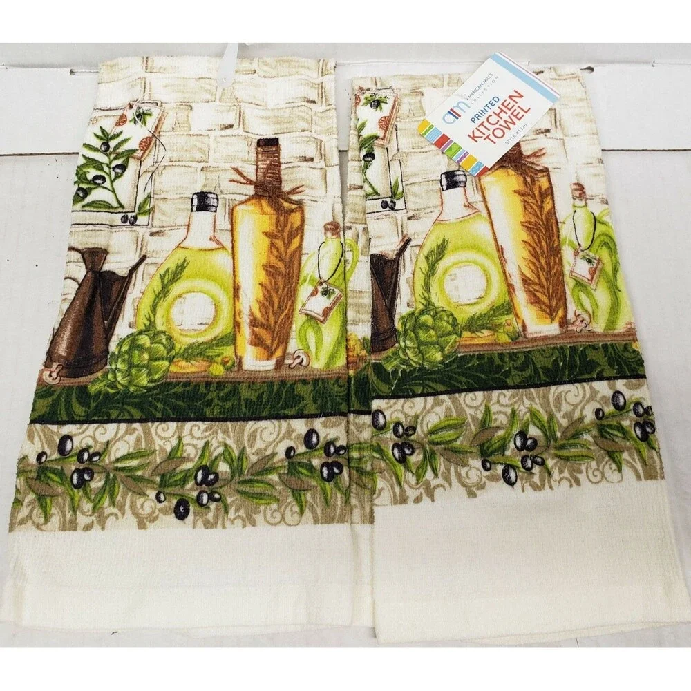 Set of 3 Same Printed Cotton Towels (15